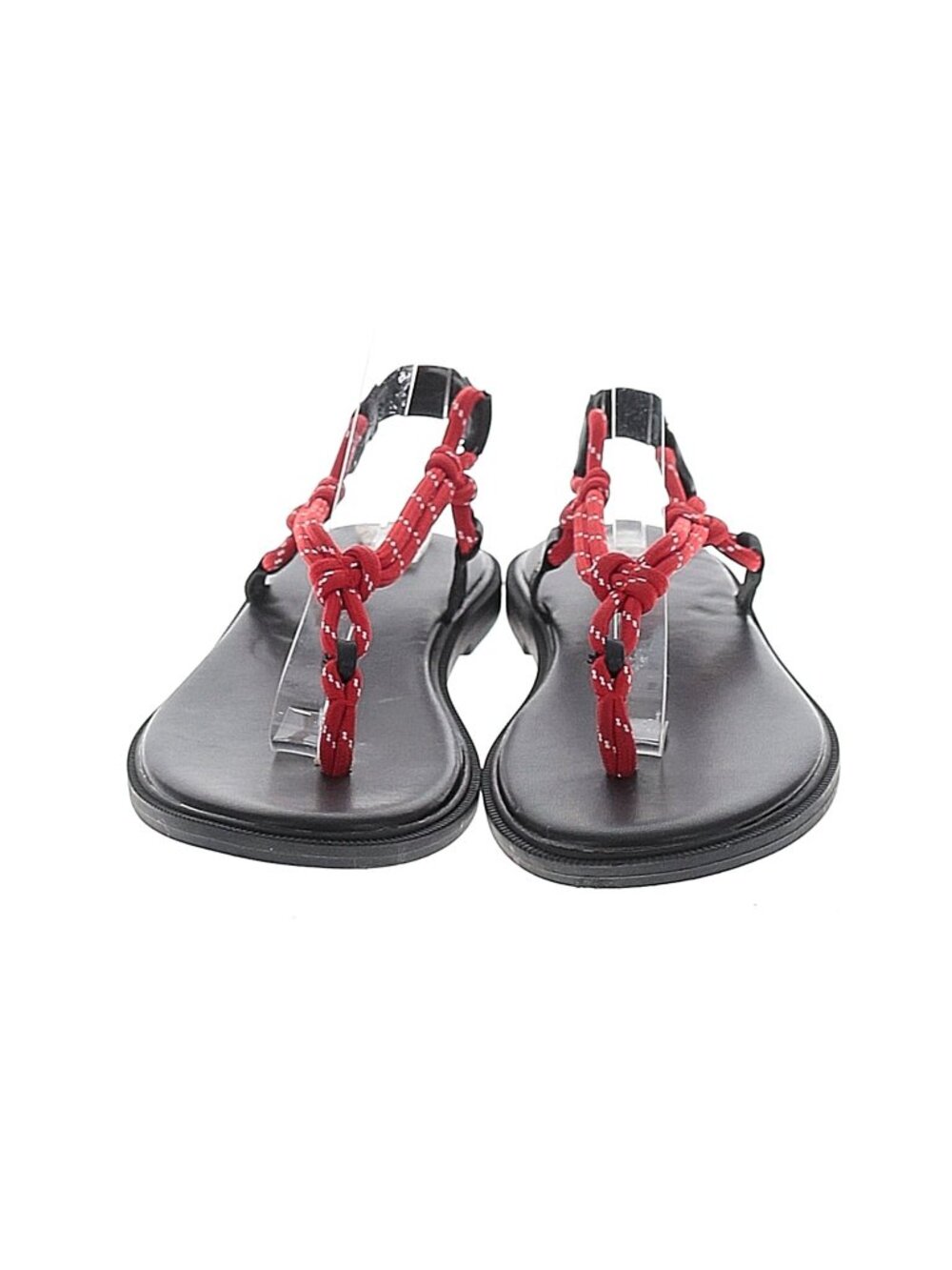 Old Navy Red Knotted Rope Thong Sandal, Sz 7, NWT - Picture 2 of 9